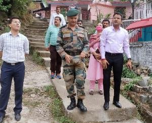 Deputy Commissioner took stock of development works in Chandmari village