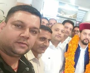 Kunihar: BJP delegation met Anurag Thakur