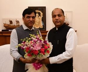 Jai Ram Thakur meets Union Health and Family Welfare Minister