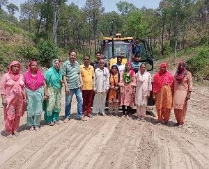 MLA Kajal got the playing field leveled on the demand of villagers with personal expenses