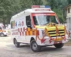 Ambulance found in hospital