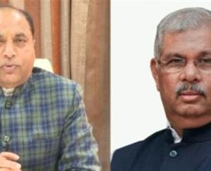 Governor Rajendra Vishwanath Arlekar and Chief Minister Jai Ram Thakur