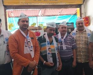 Meeting in Lambagaon under Aam Aadmi Party Membership Campaign