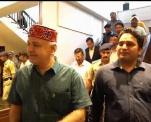 Sisodia interacted with parents and teachers