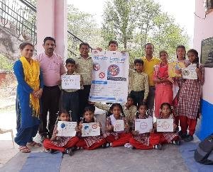 Children of Thakurdwara School celebrated No Tobacco Day