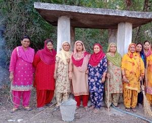  Cleaning of water sources in Lambagaon Dharod