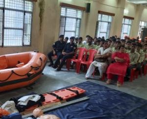 NDRF team gave information on how to save people's lives during disaster