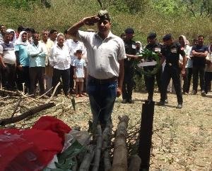 Funeral of former Luderite soldier with military honors