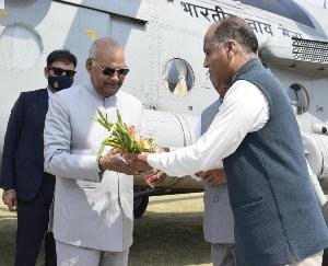  Warm welcome to the President on his arrival in Dharamsala