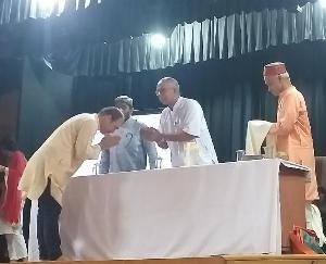 Organized a special lecture on the subject of Yoga