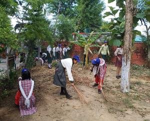 One day NSS camp organized in Bharmad school