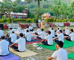 4th World Yoga Day celebrated at IRBN Junglebari