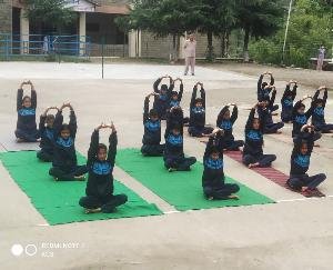  Yoga Day celebrated in Government Senior Secondary School