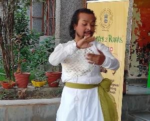 Kathak dance workshop organized by Roots-to-Route NGO at Kendriya Vidyalaya Naleti