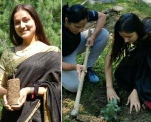 Daughter Divyangna Mehta celebrated her birthday by planting saplings