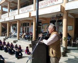 राजकीय वरिष्ठ माध्यमिक विद्यालय घनागुघाट में नशा मुक्त समाज पर आधारित कार्यक्रम का आयोजन