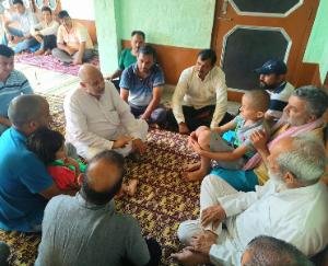 Mr. Avinash Rai Khanna reached Rakesh Sharma Babli's native place