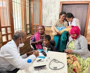 Free health camp organized by Harihar Hospital