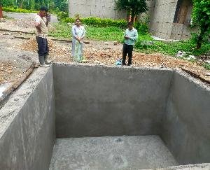 Construction of sports ground boundary and water tank started in Naleti Central School