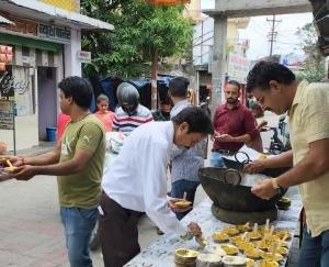 Hindu Sarva Samaj Religious and Social Organization distributed free books on Shri Durga Ashtami on Gupt Navratri