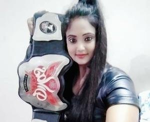 Great Khali's disciple CWE Diva World Champion Aarushi Malik