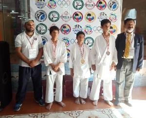 Shimla: Hardik Sharma won gold and silver medals in State Karate Championship 2022