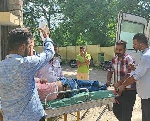 Two bike riders injured in a truck collision in Badhal