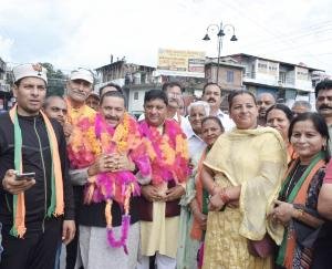 Grand welcome to the Vice President of Employees and Pensioners Welfare Board in Ghatta