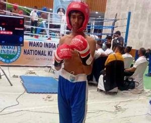  Harsh Bharti won Gold Medal in Junior Kick Boxing Competition