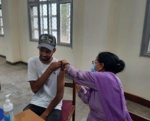 Vaccination camp organized at Kanwar Durga Chand College