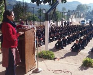 धुन्धन में एन एस एस इकाई ने मनाया विश्व एड्स दिवस