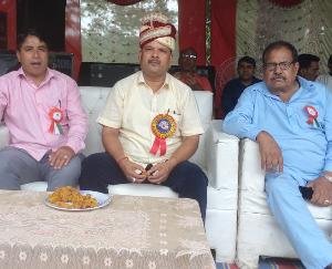 Deshraj Chaudhary inaugurated the football match on the third day of the Zamanabad Minjar fair