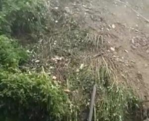 A part of the building collapsed due to heavy rain in the capital