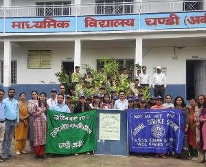  A tree in Chandi school organized a program in the name of my school
