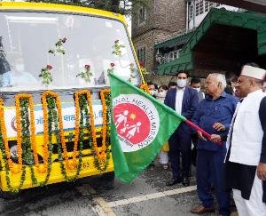  Health Minister flagged off Jeevandhara Shravan Vehicle
