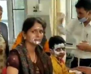 Fire in the kitchen due to gas leak, a woman including two children scorched 3 IGMC refer