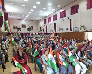 ITBP 19th Battalion jawans took out awareness rally with tricolor at every house