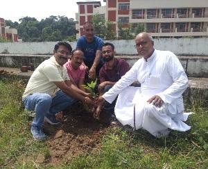 Sanskrit week started with plantation