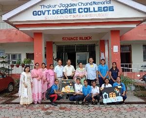 Rangoli and collage competition organized in the college