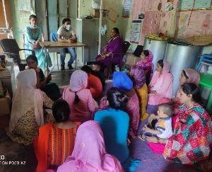 Breastfeeding week celebrated in Anganwadi center Pandavi