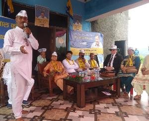 Aam Aadmi Party's public dialogue was held in Drumka under the chairmanship of Rama Guleria