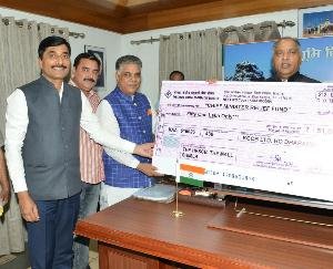 KCCB contributed to the Chief Minister's Relief Fund