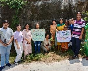 Eco club launched a tree plantation campaign under the name program of the college