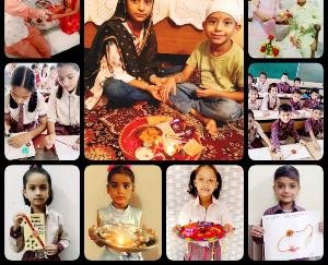 Rakshabandhan celebrated with pomp in DAV Alampur