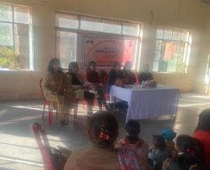 सलोगड़ा की बरड़ बस्ती में विश्व एड्स दिवस पर जागरूकता शिविर आयोजित