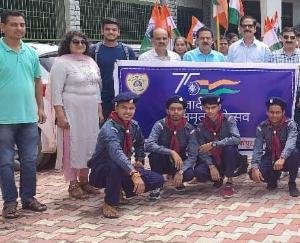 purpose of the tricolor rally at Har Ghar is to make people aware about the national flag.