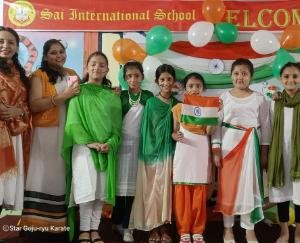 Independence Day celebrated at Sai International School