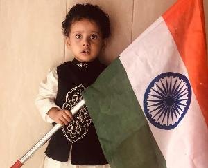 enthusiasm of the 76th Amrit Festival of Independence was also seen in the children