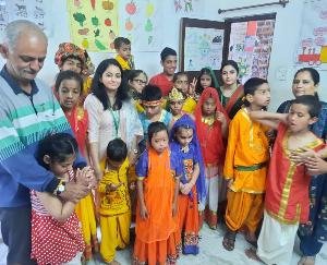 Celebration of Shri Krishna Janmashtami celebrated with great pomp in the institution