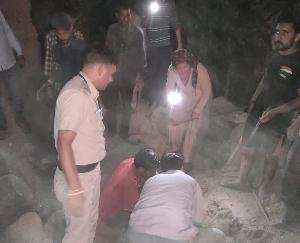 painful accident occurred in village Changar (Kanswala) on the previous day, 6 cattle died